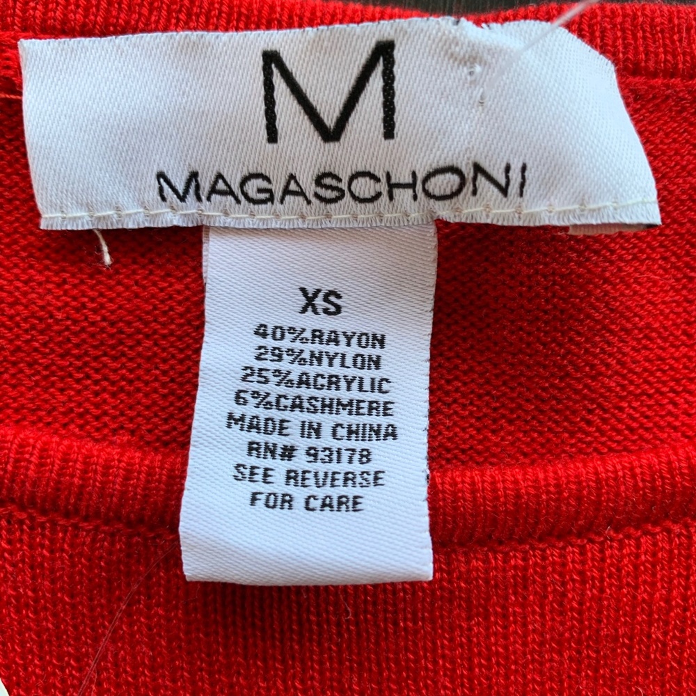 Machaschoni Cashmere Blend Animal Print Star NWT - Picture 3 of 5